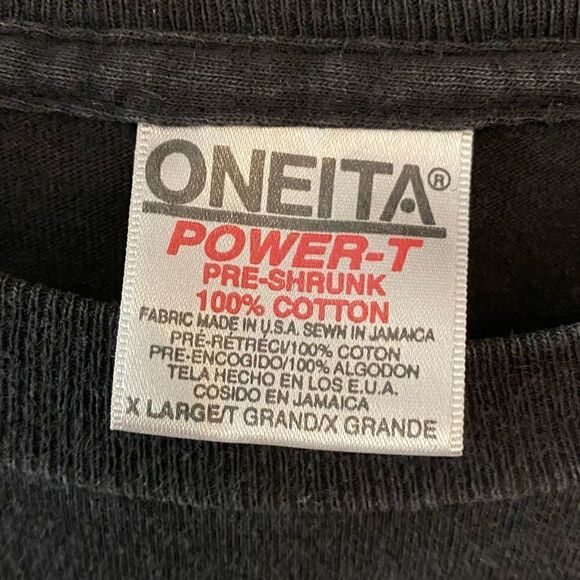 O’Neil XL Black LaraLee Fluorescent Alas Kitty Vintage SingleStitch Rare T-Shirt - Picture 7 of 8